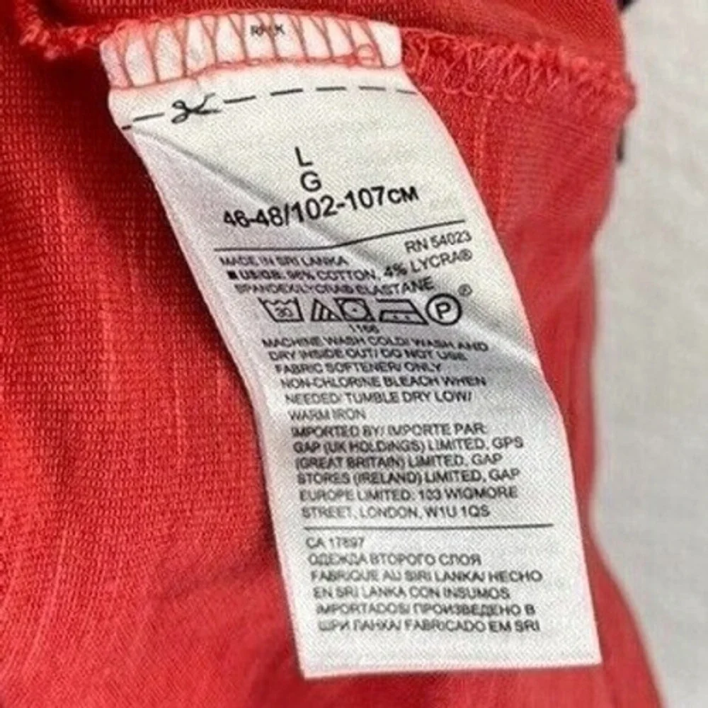Banana Republic Performance Pique Polo Shirt Men's Size Large Red Casual Golf